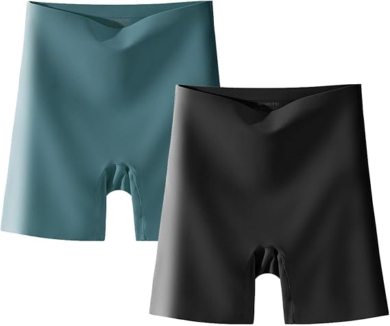 Women High-Waist Ice Silk Underwear with Tummy-Control Hip-Lifting, Breathable Slimming Panties for Everyday Wear