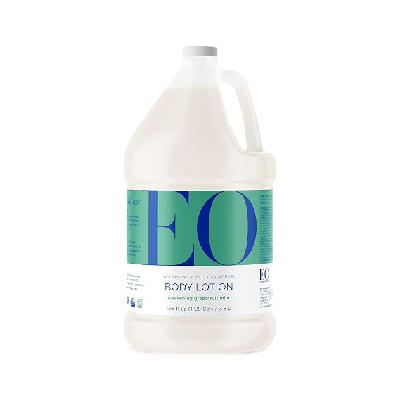EO Body Lotion Refill, Grapefruit & Mint Essential Oils, 1 Gallon