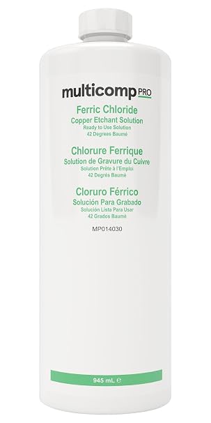 Ferric Chloride, Copper etchant Solution, 945 mL (1.99 pt) Bottle