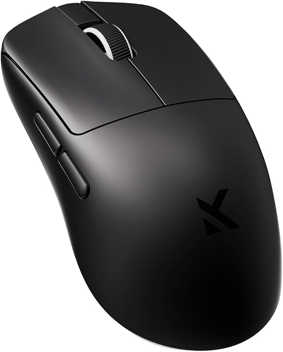 MCHOSE L7 Ultra+ Superlight Gaming Mouse, Wireless Esports Mouse Ergonomic with 42K DPI, PAW3950 Sensor, Optical Switch, 20000 FPS, Dual 8K Polling, Custom 8K Ultra-Fast Receiver, 3-Conn Mode, Black