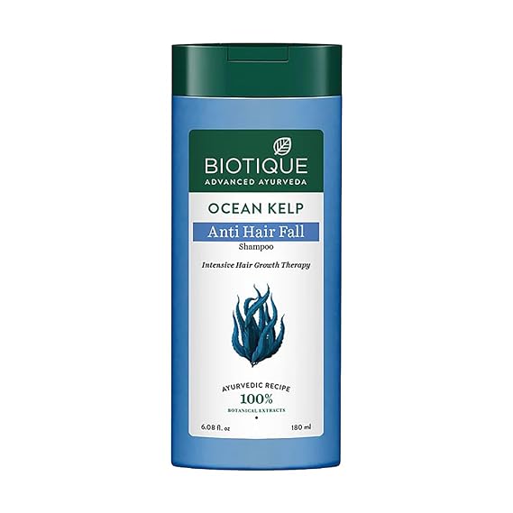 Biotique Bio Kelp Protein Shampoo for Falling Hair Intensive Hair Regrowth Treatment, 180ml