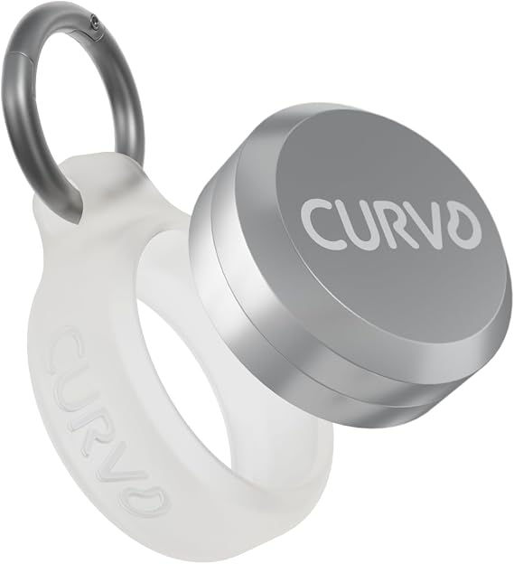 CURVD Premium Carrying Case - Durable Travel Keychain Container, Waterproof Holder for Earplugs, Pills, Coins Compatible with Loop, Eargasm & Vibes, Mini Purse Pill Box Container (Cloud)