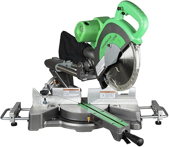 Metabo HPT 10-Inch Sliding Compound Miter Saw, Double-Bevel, Electronic Speed Control, 12 Amp Motor, Electric Brake, (C10FSBS)