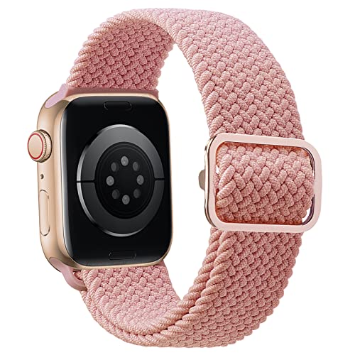 Stretchy Solo Loop Band Compatible with Apple Watch Band 38mm 40mm 41mm 42mm 44mm 45mm 49mm, Adjustable Stretch Braided Wrirtband Sport Elastics Strap for iWatch Ultra Series 8 7 6 5 4 3 2 1 SE