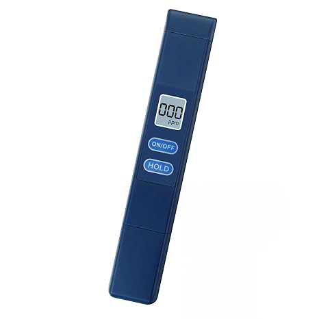 TDS Meter Digital Water Tester,Water Quality Tester,Water Tester for Drinking Water,Accurate and Reliable - 0-9990 PPM - Ideal for Household,Hydroponic,Aquarium,Blue,1Pack