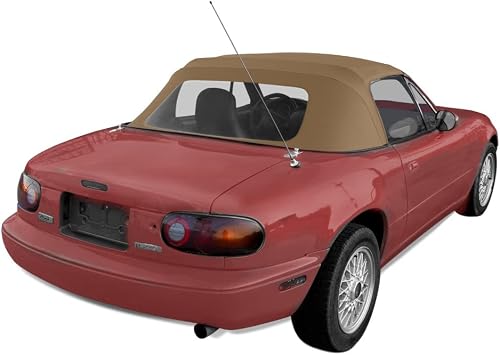 Compatible With Mazda Miata Convertible Top with Plastic Window Tan Cabrio 1990-2005