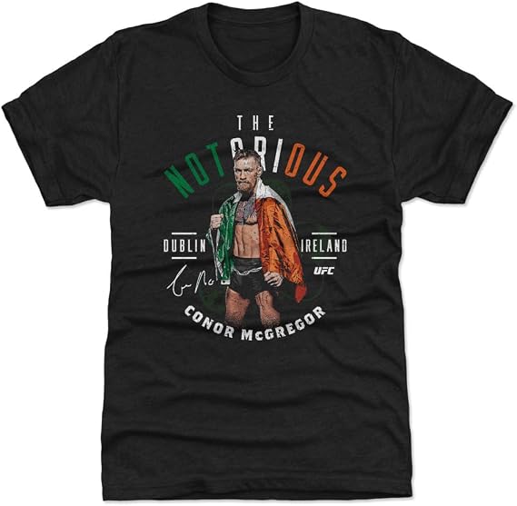 500 LEVEL Conor McGregor UFC Men's Premium T-Shirt - Conor McGregor The Notorious Pose WHT