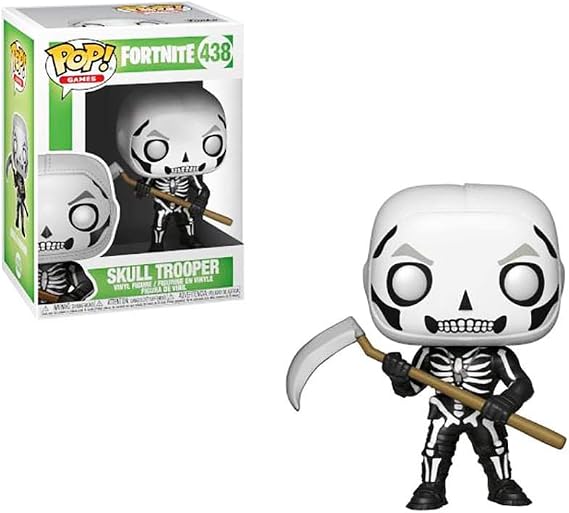 Funko 34470 Pop! Games: Fortnite - Skull Trooper, One Size, Multicolor
