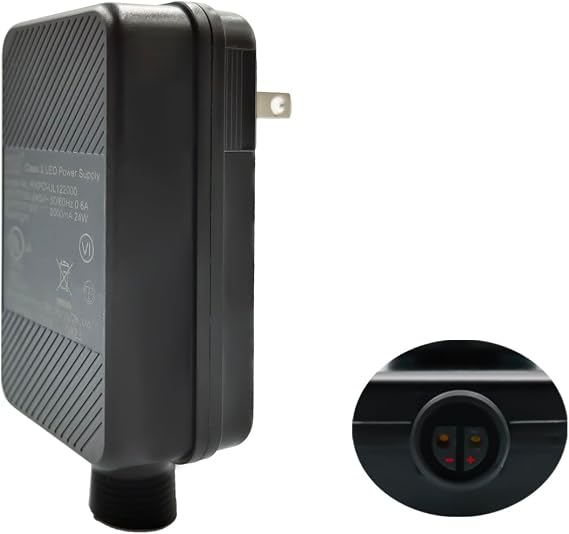 LED Power Supply for Garden Spotlight, Garden Lighting LED Adapter 12V 2A IP44 (Only for Our Spotlights)