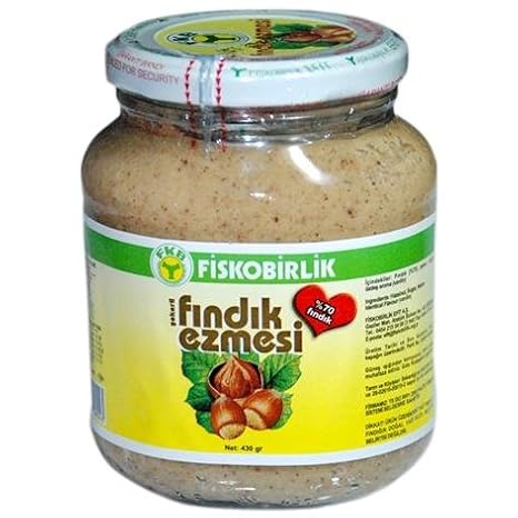 Turkish Hazelnuts Paste with Sugar - 320 Grs by Fiskobirlik