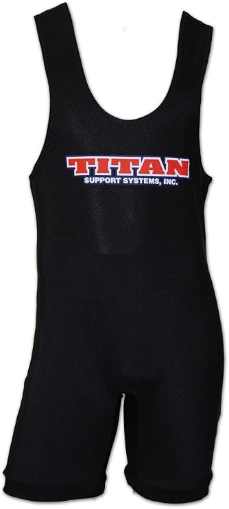 Titan Classic Powerlifting Singlet or Softsuit (Large - 165-181lbs bwt) IPF USPA Legal Black