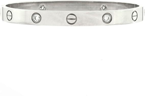 Pre-Loved Love 4 Diamond Bracelet 18K White Gold and Diamonds, White Gold