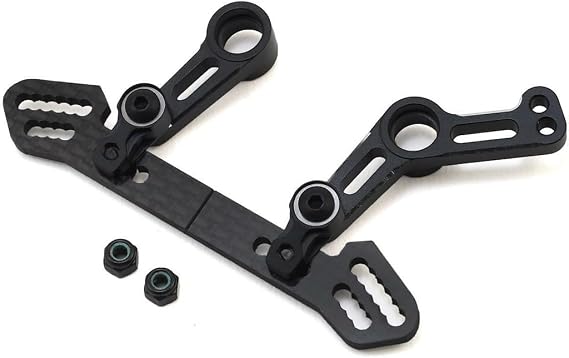 Yeah Racing Aluminum RWD Large Angle Steering Rack For Yokomo YD2 Black #YKYD-005BK