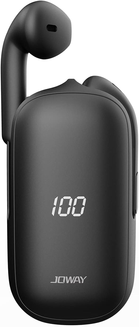 Bluetooth Earbuds with Charging Box JOWAY H106 Battery Display Portable Sports Earbuds Car Bluetooth Wireless Earbuds with Microphone Indoor and Outdoor Sports Headphones