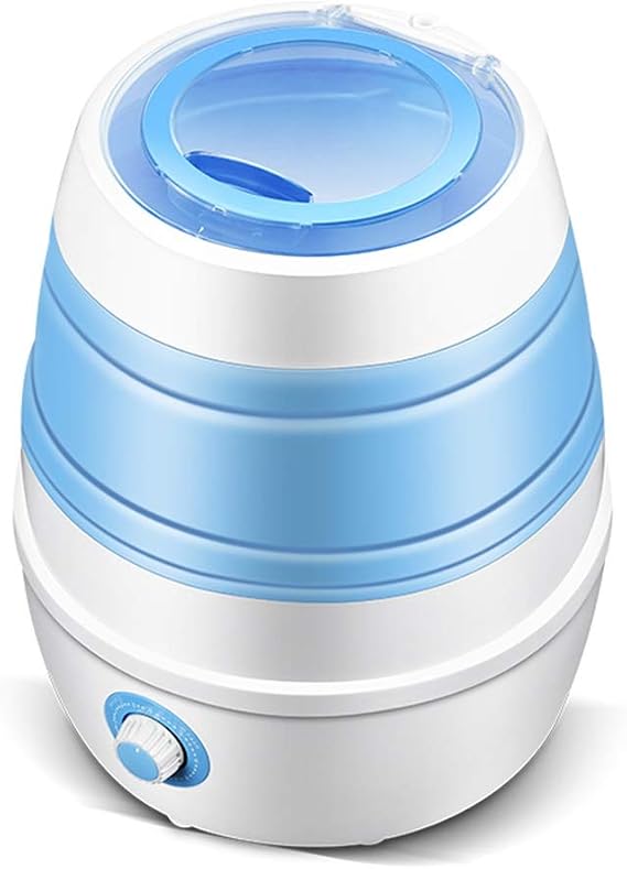 YXCKG Foldable Washing Machine, Mini Washer Machine for Baby Clothes, Wash Socks, 2.6kg Capacity, Compact Camping Clothes Washer, Timer Control, Low Noise