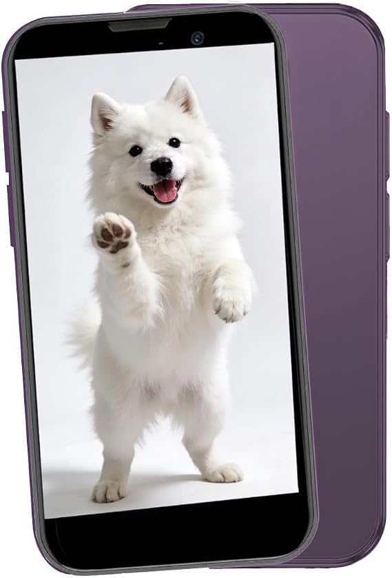 A15 Mini Phone, Unlocked Mini Smartphone with 3.0" HD Touch Screen,Tiny Android Small Cell Phone,2GB+16GB+Expandable TF Card,Quad Core Tiny Phone,Face Unlock/GPS.(Purple)