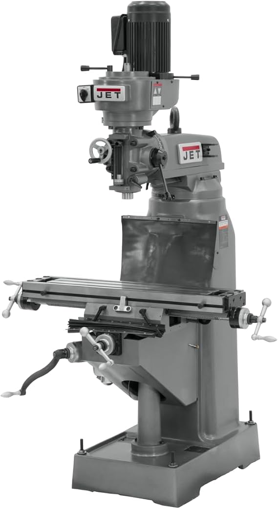 JET Step Pulley Milling Machine, 1-1/2 HP, 115/230V 1Ph (Model JVM-836-1)