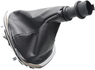Gear Shift Knob Boot Cover for Fiat Talento 2016-2023, for Opel Vivaro B 2014-2019 and Trafic III 2014-2019, ABSPU Material, Black