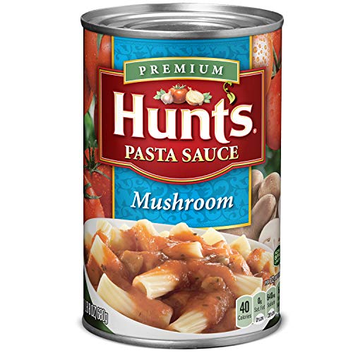 Hunts Mushroom Pasta Sauce, 24 oz, 12 Pack