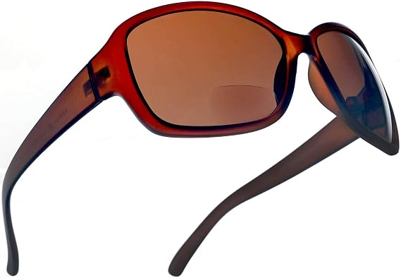 SAMBA SHADES Women's Bifocal Built In Reading Sunglasses Fashion Readers for Under the Sun Square Sunglasses