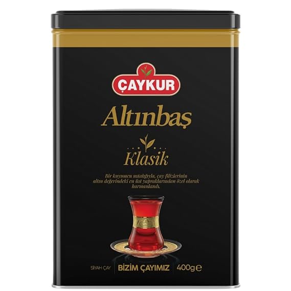 CAYKUR Altnbas Golden Tips, Premium Gourmet Black Tea, Loose Leaf, Strong Tea Buds, Rich Aroma, Can 400gr / 14.1 Oz (Classic)