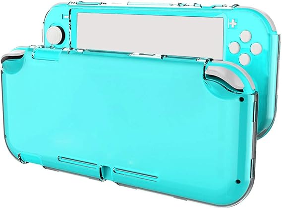 Switch Lite Console Case Ultra Clear Hard Back Cover Scratch Resistant Shock Absorption Ergonomic Grip Design Crystal Clear Shell