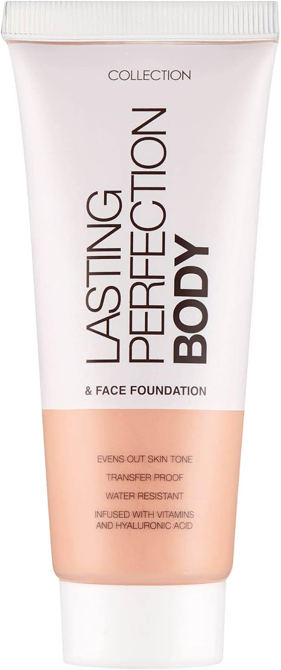 Collection Cosmetics Lasting Perfection Body and Face Foundation, Full Coverage Foundation, 65ml, Fair