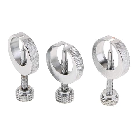 3pcs Pressure Gauge Needle Puller Set, Precision Pointer Extractor/Remover Tool Kit with 0.7mm/1.0mm/1.2mm Tips for Gauge Repair Maintenance