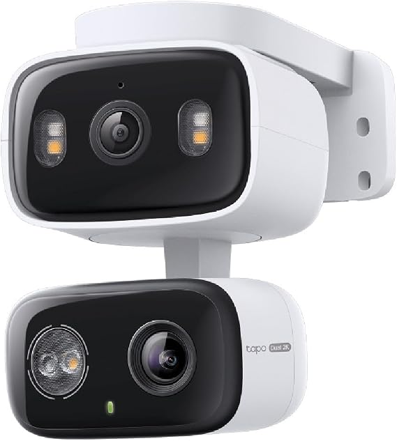 Tapo C246D | 2K 3MP Çift Lensli Akıllı Güvenlik Kamerası | Pan/Tilt | İç ve Dış Mekan | IP65 | AI Hareket, Kişi ve Evcil Hayvan Algılama | Renkli Gece Görüşü | Çift Yönlü Ses