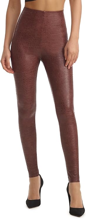 commando Women's Faux Leather Animal Legging