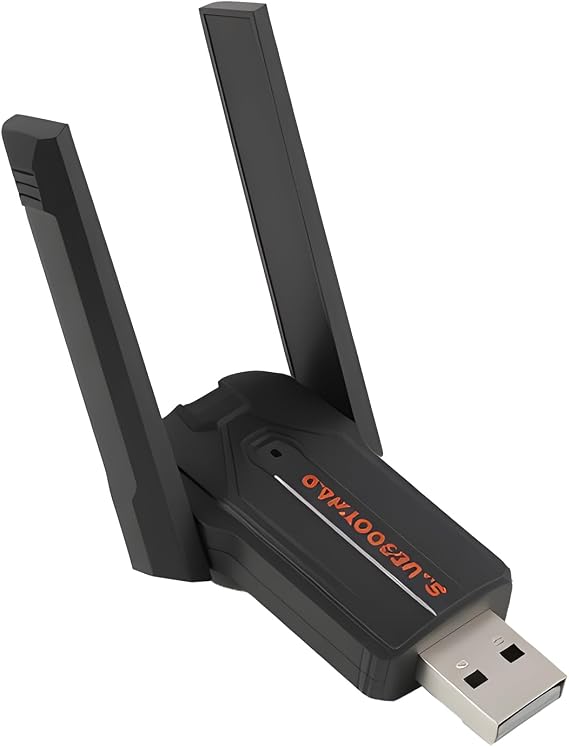 Bluetooth 6.0 Adapter Bluetooth 6.0 Adapter USB Dongle for PC USB Bluetooth Dongle with Dual Antenna Long Range Low Latency Compatible with 11 10 8.1 USB Bluetooth Adapter
