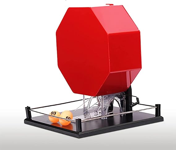 Lottery Machine, Manual Lottery Machine, Lottery Machine Ball Number Selector, Larger Acrylic No Transparent Automatic Lottery Drawing Machine Auto Bingo Cage Including 100 Pcs Ball
