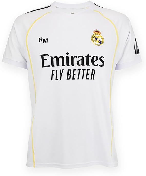 Real Madrid Heimtrikot 25 2/26 für Erwachsene - Größe S bis XXL - Saison 2025/2026 Herren Fußballtrikot - Offizielles Fanprodukt