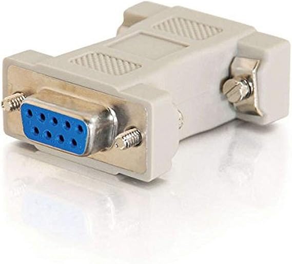 Legrand - C2G VGA Connector, DB9 to DB25 Adapter, Beige RS232 Serial Adapter, Serial Cable Adapter for Multisync Monitors, 1 Count, C2G 02457