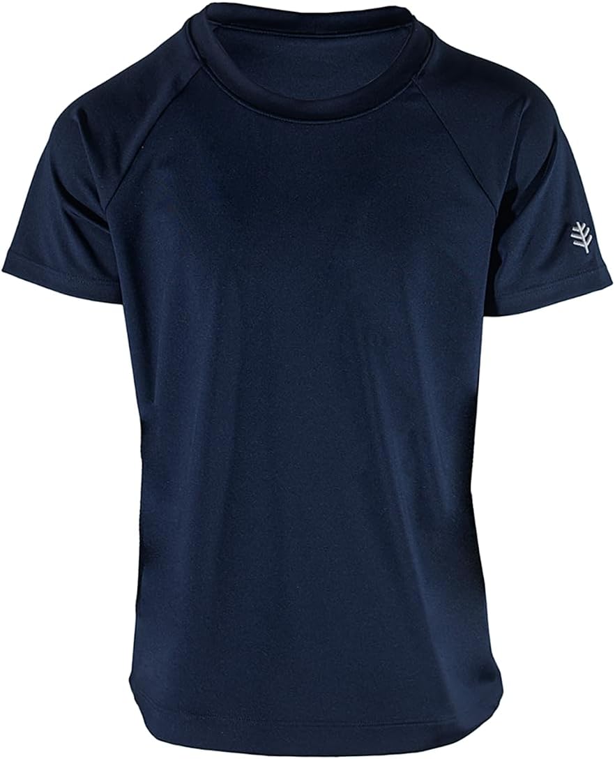 Coolibar UPF 50 Kids Sandshark Short Sleeve Surf Shirt - Sun Protective
