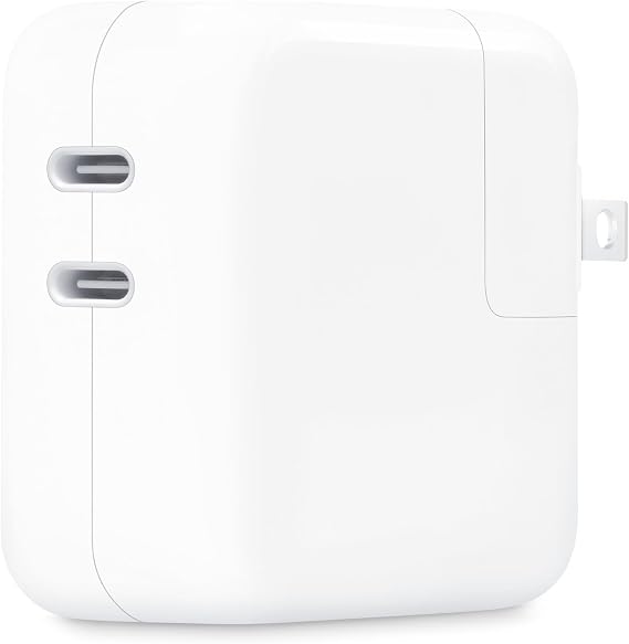 Apple 35W Power Adapter with Dual USB-C Ports