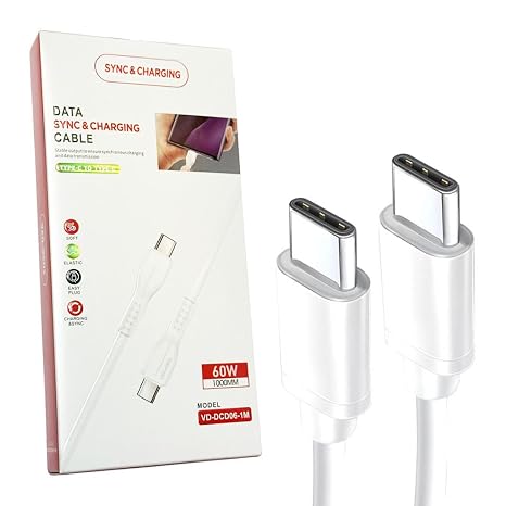 GAPlus Charger Cable For OPPO Reno9 Reno 10 11 12 13 14 FS Pro 5G/ OPPO Find X5 A16s A94 A60 5G (60W) Fast Charge USB C To Type C Charging Cable 1m Long