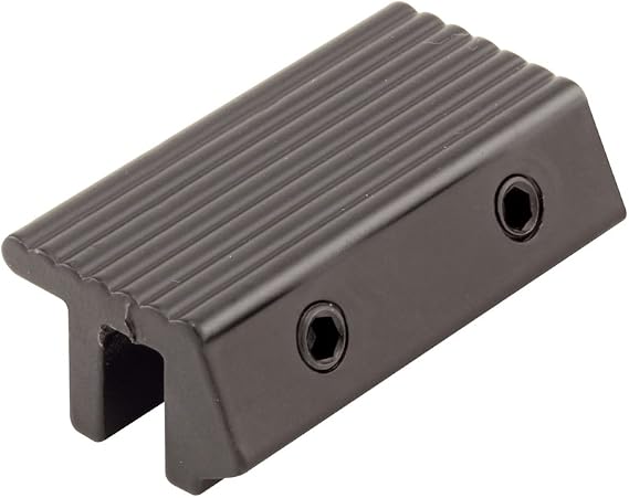 Prime-Line S 4035 Tamperproof Sliding Door Channel Lock, 2 In., Extruded Aluminum, Black (Single Pack)