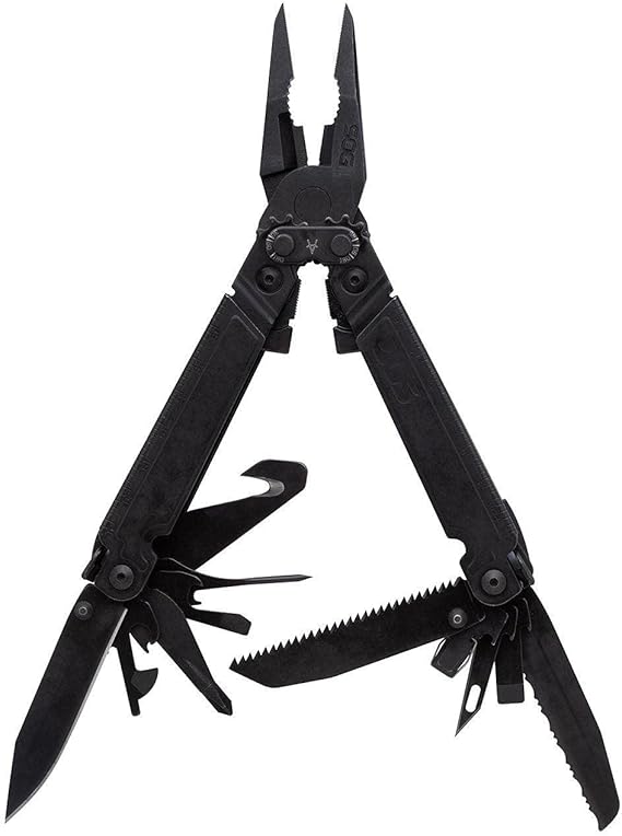 SOG PowerAccess Assist Full-Sized Well-Rounded Daily Use Multi-Tool | One-Handed Assisted Opening | 21 Tools, Black