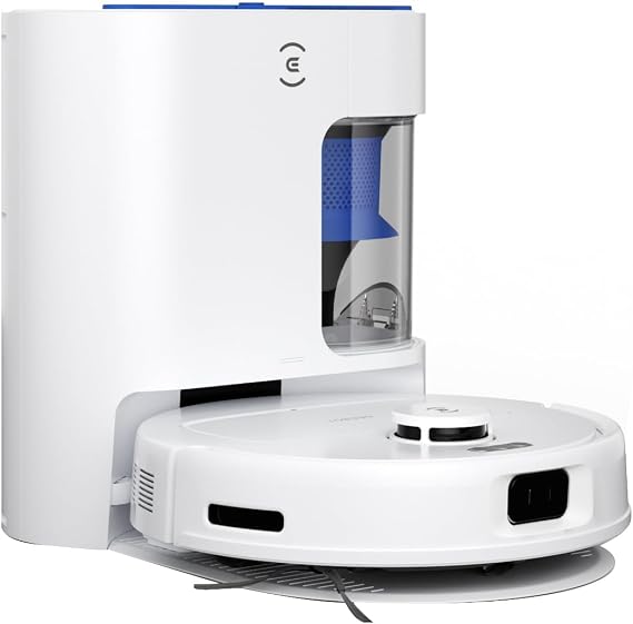 Ecovacs Deebot N20e Plus Robot Süpürge ve Paspas, Otomatik Toz Torbasız Boşaltma İstasyonu, 11000Pa Emme Gücü