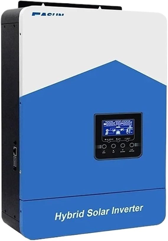 Hybrid Solar Inverter 6.2KW 7000W 220VAC Pure Sine Wave 48VDC MPPT Solar Inverter 80A with Power Controller 2.2KW, With wi-fi