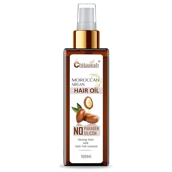 Argan Hair Oil With Argan, Jojoba, Rosemary & Castor Oil To Strengthen Dull & Dry Hair | Helps Control Hair Fall & Promotes Hair Growth | Paraben & Sulphate Free | Vegan 100 Ml