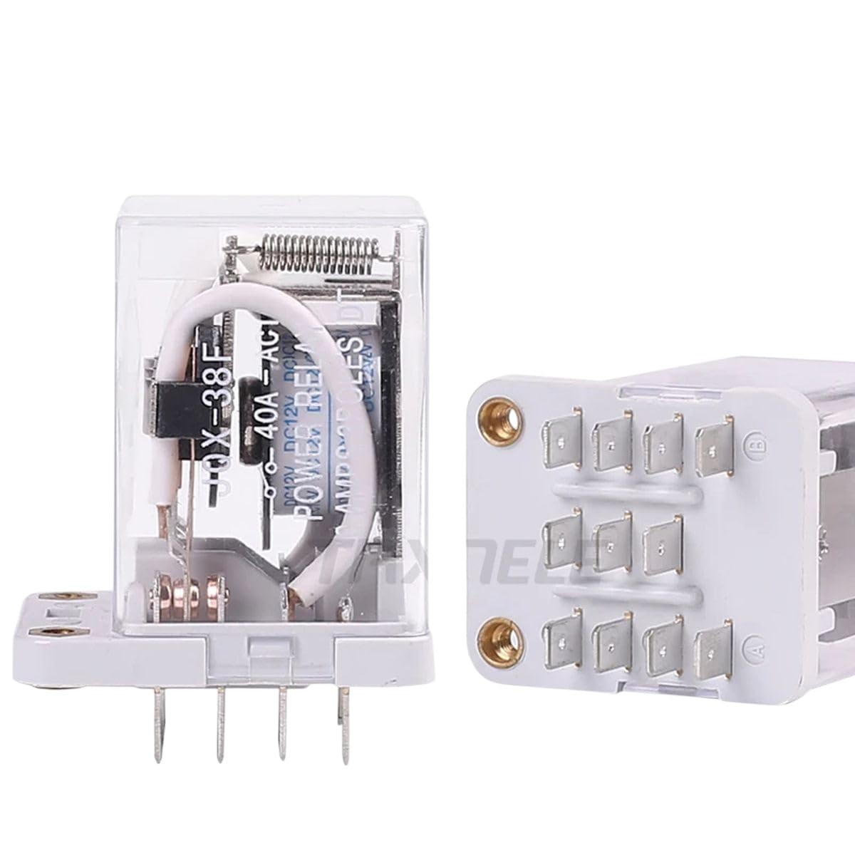 JQX-38F 3Z 40A Power Relay Intermediate Relay Electromagnetic Relay 11pin DC12V DC24V AC110V AC220V with Base New for Arrival 2025 High for Quality