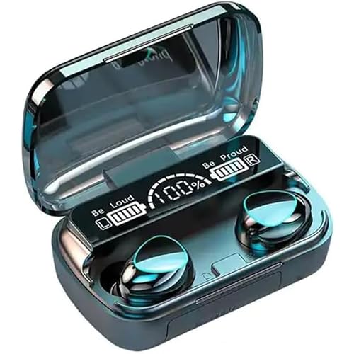 TWS True Wireless Earbuds M10, Bluetooth 5.1 Headphones with Touch Control, Built-in Mic, Immersive HD Sound, Auto Pairing, IPX5 Waterproof, Long Playtime for SportsTravel