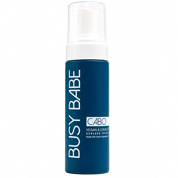 CABO Tanning Mousse Self Tanner - Achieve a Gorgeous, Flawless Tan, Sun-Kissed Glow for All Skin Types and Tones, Sunless Tanning Mousse for Undertone (DARK BRONZE 200ml)