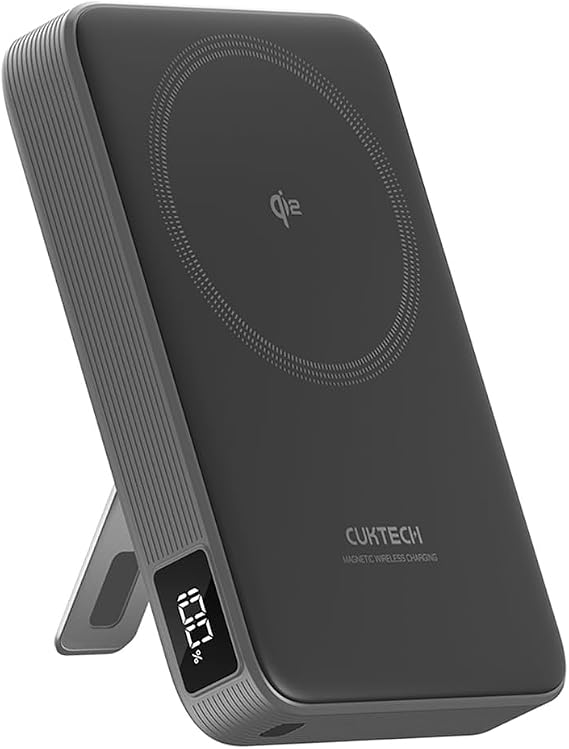 CUKTECH Qi2 Certified 15W Magnetic Power Bank, 10,000mAh Battery Pack, MagSafe Compatible Wireless Portable Charger with 30W USB C Fast Charging, for iPhone 17/16/15/14/13/12 (USB-C Cable Included)