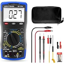 Digital Multimeter AP-770J Automotive Multimeter Engine Analyser Manual Ranging NCV Multi Tester Measure Voltage/Current/Resistance/Temp/RPM/Dwell Angle with Data Hold+Backlight+Auto Off+C/F