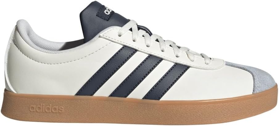 adidas Womens Vl Court Base Lace Up Sneakers Shoes Casual - Off White - Size 8.5 M
