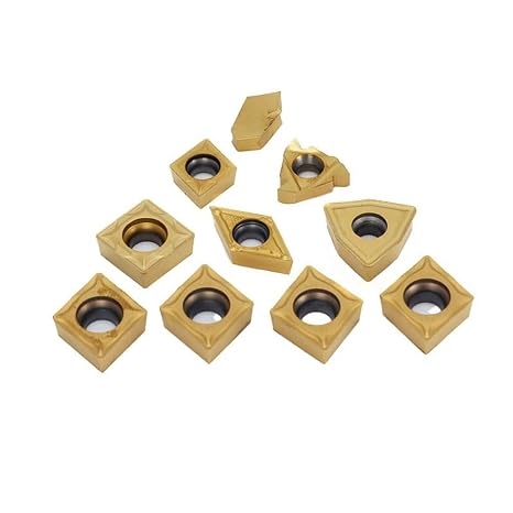 Carbide Turning Inserts OSCARBIDE 10 Pieces/Pack,CCMT09T304,16ER AG60,GTN-4,CCMT120408,SCMT120408,WCMT080412,DCMT11T304 for 1"Shank Indexable Lathe Turning Tool Holder Insert Replacement