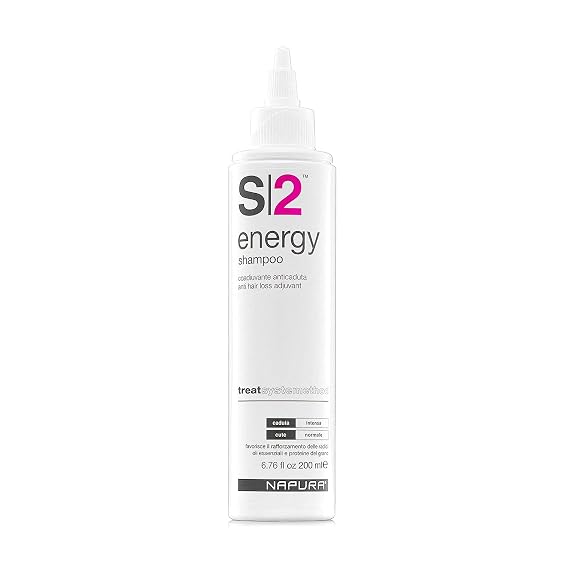 NAPURA S2 Anti Hair Loss Biotin Shampoo - Hair Thickening Organic Shampoo for All Hair Types - Professional Sulfate Free Hair Growth Shampoo for Men and Women with Peppermint and Eucalyptus Oil (S2 Hair Loss Shampoo 6.76 fl oz)
